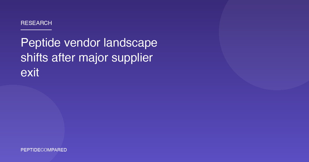 Peptide Sciences alternatives